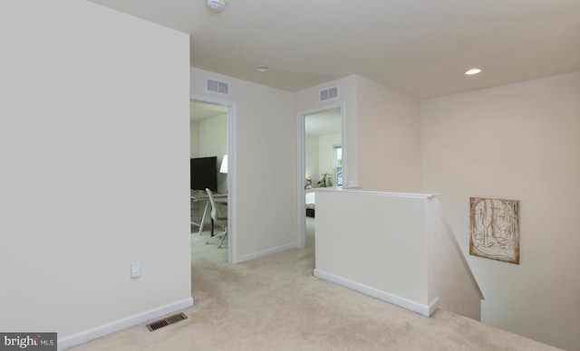 807 Anthony Dr, Harrisburg, PA 17111 - carpeted empty room featuring baseboards, recessed lighting, a smoke detector, and a desk