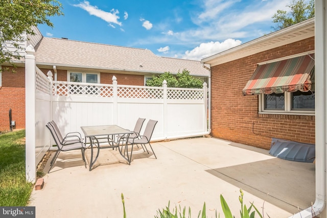 10918 Allen Ave, Hagerstown, MD 21740 - view of patio / terrace featuring fence and outdoor dining area