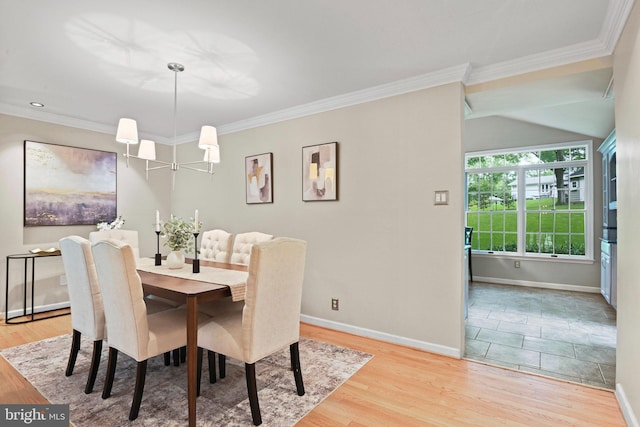 503 Colony Ct NW, Vienna, VA 22180 - dining area with ornamental molding, light wood-type flooring, and baseboards
