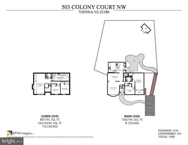 503 Colony Ct NW, Vienna, VA 22180 - home floor plan