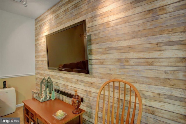 details with wood walls