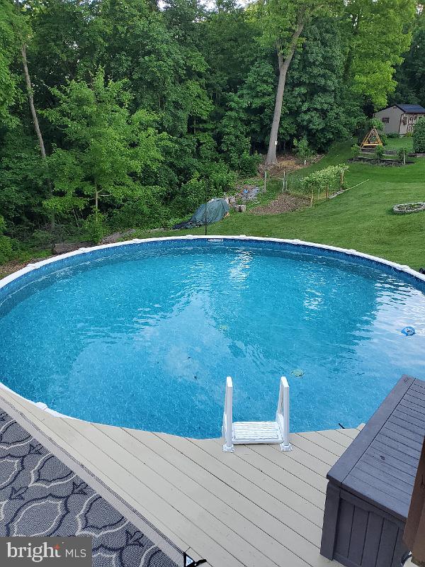 pool featuring a yard