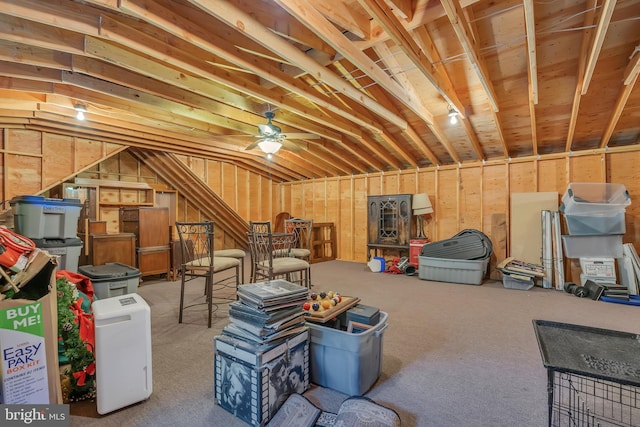 429 Thomas Ave, Little Egg Harbor Twp, NJ 08087 - interior space featuring ceiling fan and carpet floors