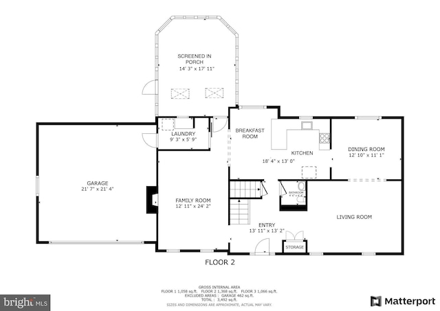 9504 Broome Ct, Vienna, VA 22182 - home floor plan