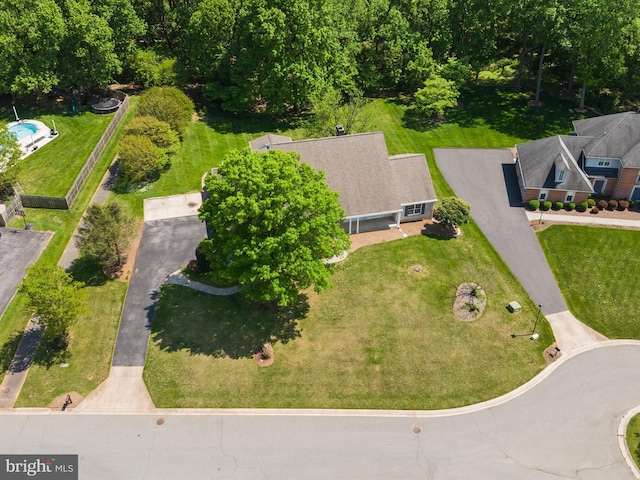 birds eye view of property