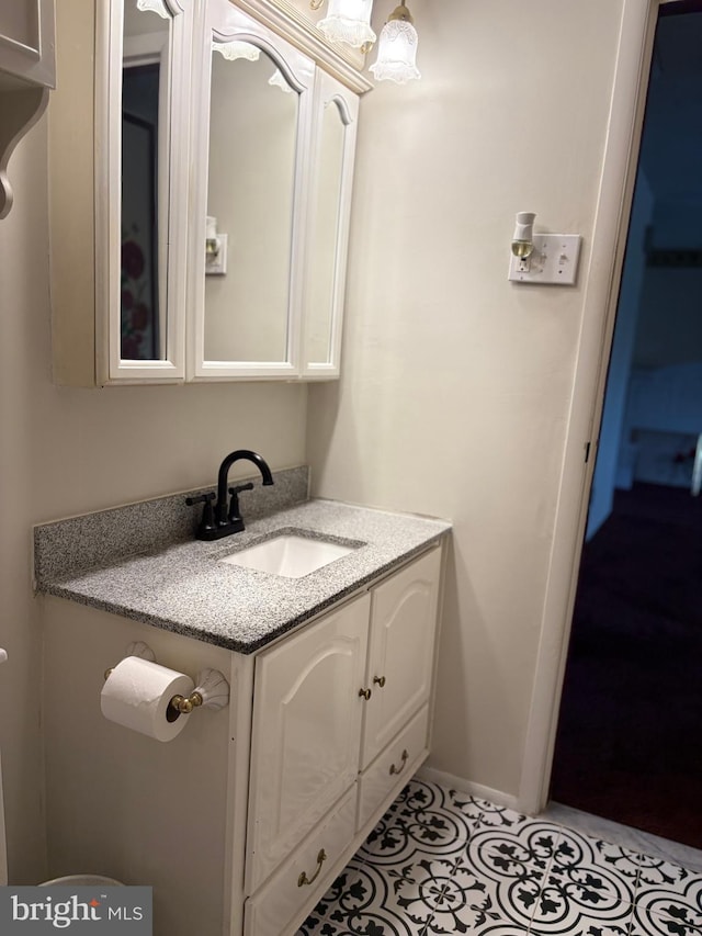 half bath with vanity
