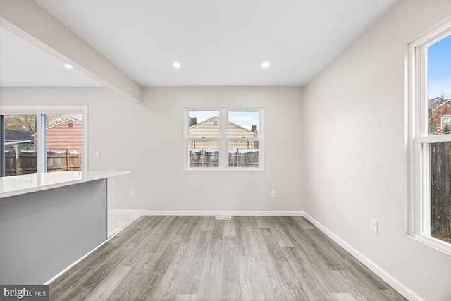 6 Plymouth Ter, Egg Harbor Township, NJ 08234 - interior space featuring recessed lighting, baseboards, and light wood finished floors