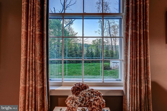 view of room details