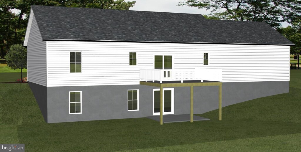 Freysville Rd, Red Lion, PA 17356 - rear view of property with a lawn, a balcony, and roof with shingles