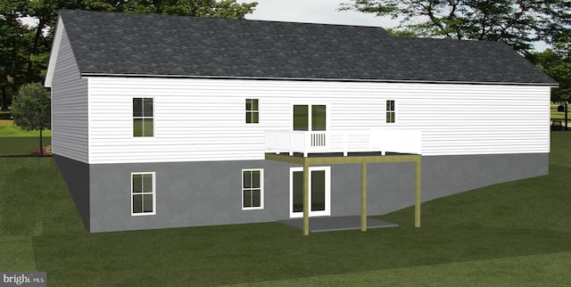 Freysville Rd, Red Lion, PA 17356 - rear view of property with a lawn, a balcony, and roof with shingles