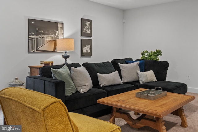 52 Primrose Hill Ln, Annapolis, MD 21403 - living area with carpet floors and baseboards