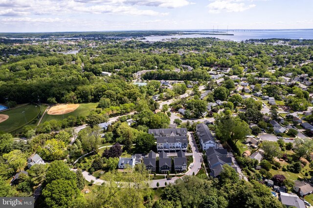 52 Primrose Hill Ln, Annapolis, MD 21403 - aerial view of property and surrounding area featuring a nearby body of water and a tree filled landscape