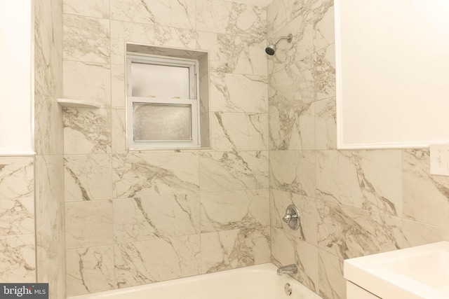full bathroom with  shower combination