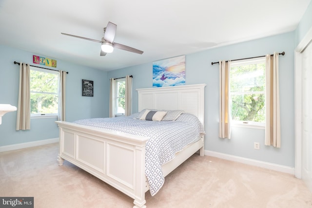 4690 Derby Ln, Doylestown, PA 18902 - bedroom with light carpet and ceiling fan