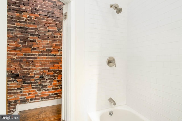 bathroom featuring tub / shower combination