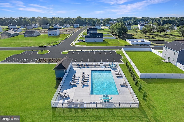 birds eye view of property