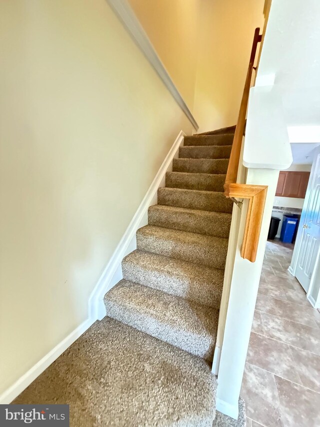 view of stairway