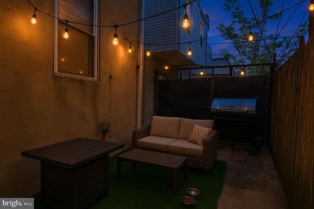2062 E Stella St, Philadelphia, PA 19134 - view of patio / terrace featuring fence and outdoor lounge area