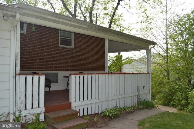 1837 Watson Rd, Abington, PA 19001 - doorway to property with a wooden deck