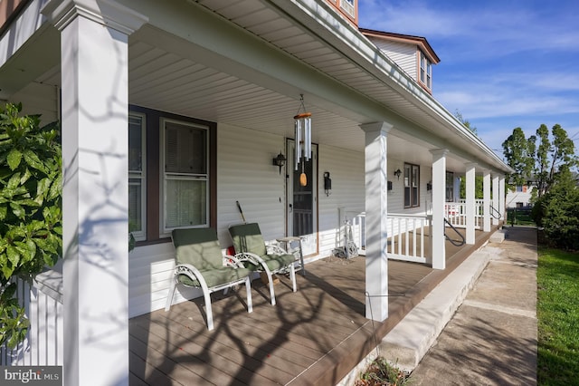104 N Custer Ave, New Holland, PA 17557 - view of patio featuring covered porch
