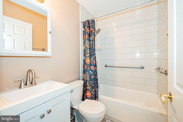 11039 Timberview Dr, Manassas, VA 20111 - bathroom with toilet, shower / bath combination with curtain, and vanity
