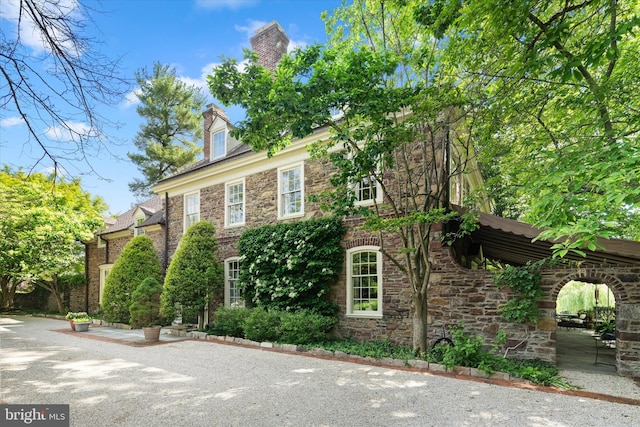 805 Evans Rd, Gwynedd Valley, PA 19437 - view of front of house featuring stone siding