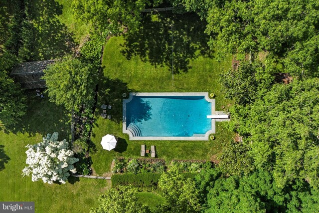 805 Evans Rd, Gwynedd Valley, PA 19437 - bird's eye view of a pool area