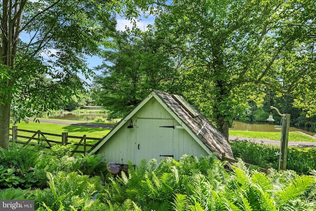 805 Evans Rd, Gwynedd Valley, PA 19437 - view of outdoor structure featuring a water view
