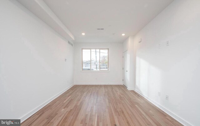 727 N 39th St, Philadelphia, PA 19104 - unfurnished room with recessed lighting, light wood-style flooring, and baseboards