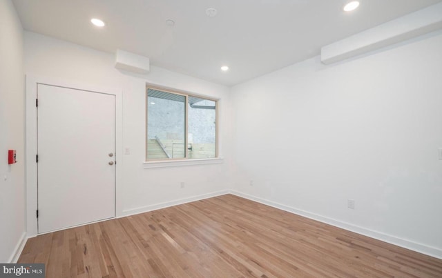 727 N 39th St, Philadelphia, PA 19104 - entrance foyer with light wood-style floors, baseboards, and recessed lighting