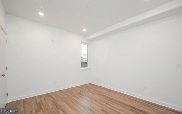 727 N 39th St, Philadelphia, PA 19104 - spare room featuring baseboards, recessed lighting, and light wood-style flooring