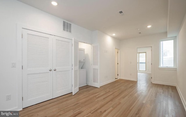 727 N 39th St, Philadelphia, PA 19104 - unfurnished bedroom featuring recessed lighting, baseboards, light wood-type flooring, and visible vents