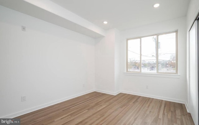 727 N 39th St, Philadelphia, PA 19104 - spare room with recessed lighting, baseboards, and wood finished floors