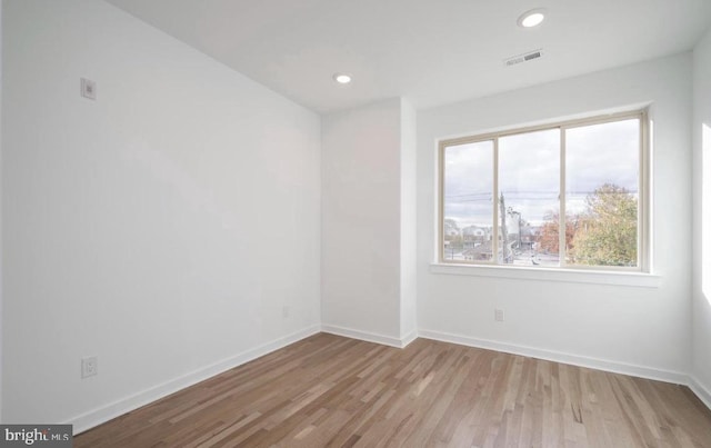 727 N 39th St, Philadelphia, PA 19104 - spare room with baseboards, recessed lighting, and wood finished floors
