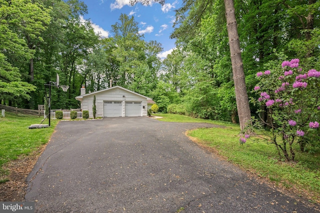 1725 Stratton Rd, Crofton, MD 21114 - view of front of property with a detached garage, an outdoor structure, and a chimney