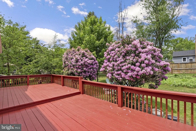 13405 Wisteria Dr, Germantown, MD 20874 - view of wooden terrace