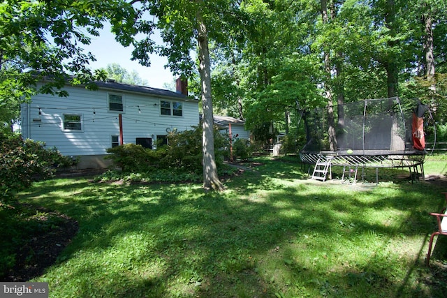 5 Gailridge Ct, Lutherville Timonium, MD 21093 - view of grassy yard featuring a trampoline