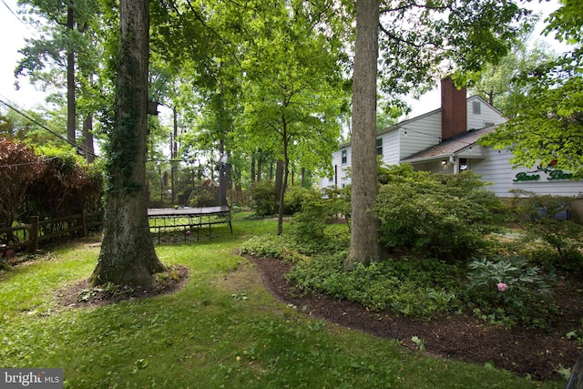 5 Gailridge Ct, Lutherville Timonium, MD 21093 - view of yard with a trampoline