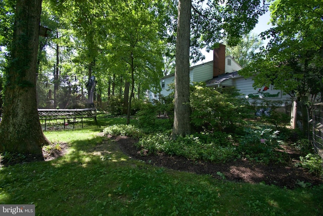 5 Gailridge Ct, Lutherville Timonium, MD 21093 - view of yard with a trampoline
