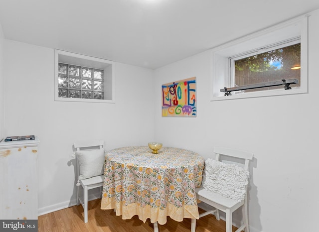 110 Murdock Rd, Baltimore, MD 21212 - dining area with wood finished floors and baseboards