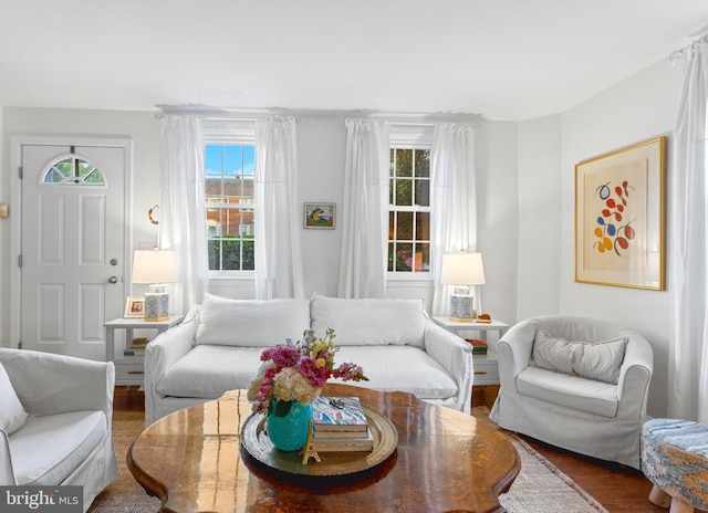 110 Murdock Rd, Baltimore, MD 21212 - living room with healthy amount of natural light and wood finished floors