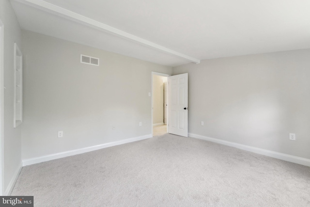3216 E Joppa Rd, Baltimore, MD 21234 - carpeted spare room featuring baseboards and beamed ceiling