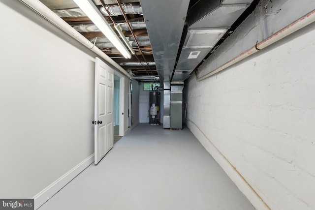 3216 E Joppa Rd, Baltimore, MD 21234 - unfinished below grade area with water heater and heating unit