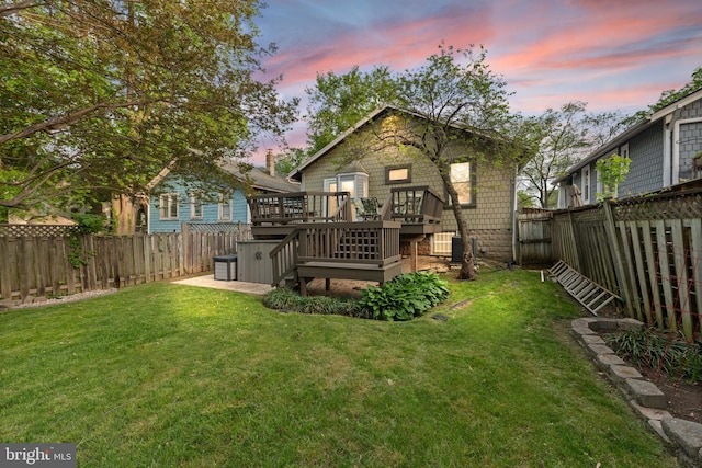 2610 Hamlin St NE, Washington, DC 20018 - rear view of house with a deck