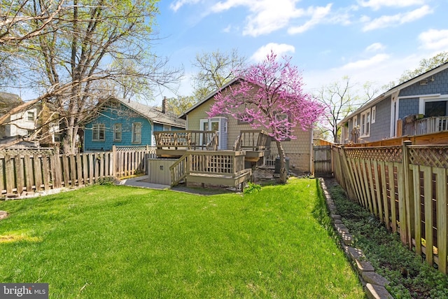 2610 Hamlin St NE, Washington, DC 20018 - rear view of house featuring a deck and stairs