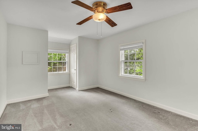1529 Red Oak Dr, Silver Spring, MD 20910 - empty room featuring baseboards, carpet, and ceiling fan