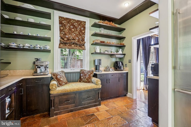 33 Rosedale Rd, Princeton, NJ 08540 - interior space featuring baseboards and stone tile floors