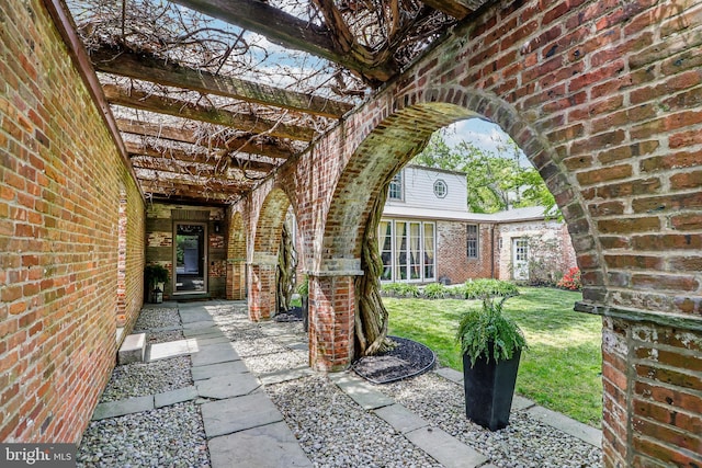 33 Rosedale Rd, Princeton, NJ 08540 - view of patio / terrace featuring a pergola