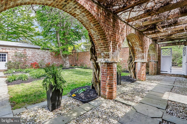 33 Rosedale Rd, Princeton, NJ 08540 - view of yard featuring a pergola and fence