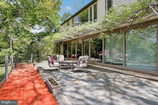 33 Rosedale Rd, Princeton, NJ 08540 - view of patio with fence and an outdoor living space